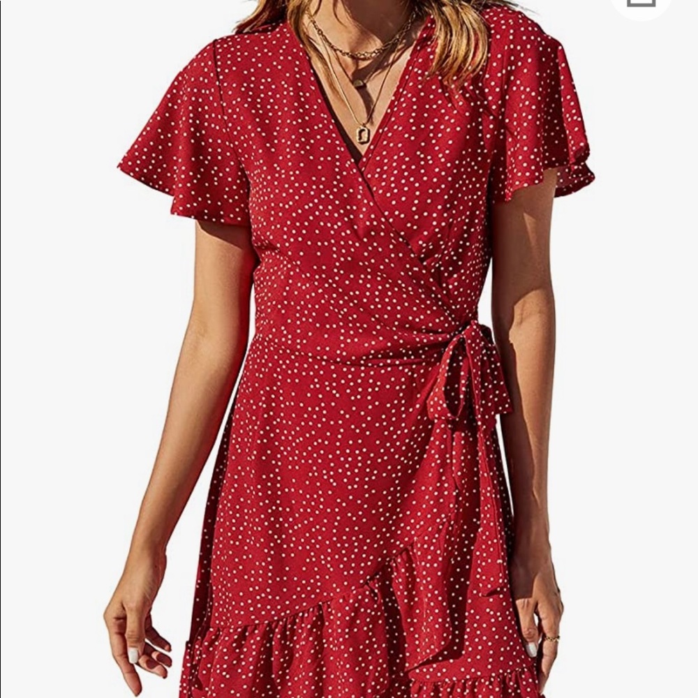 Red Wrap Dress